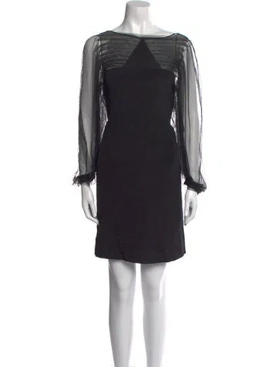 Pre-owned 3.1 Phillip Lim Silk Mini Dress In Black