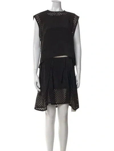 Pre-owned 3.1 Phillip Lim Silk Mini Dress In Black