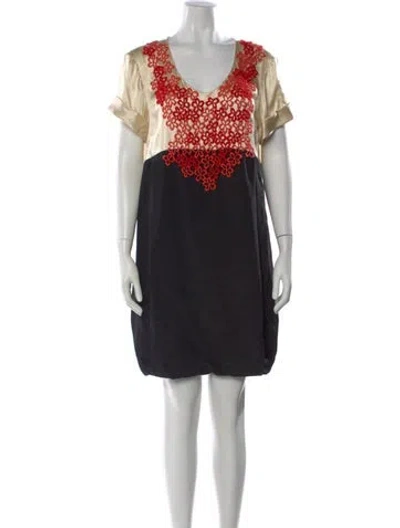 Pre-owned 3.1 Phillip Lim Silk Mini Dress In Black