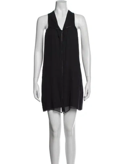 Pre-owned 3.1 Phillip Lim Silk Mini Dress In Black