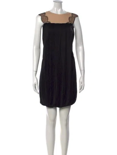 Pre-owned 3.1 Phillip Lim Silk Mini Dress In Black