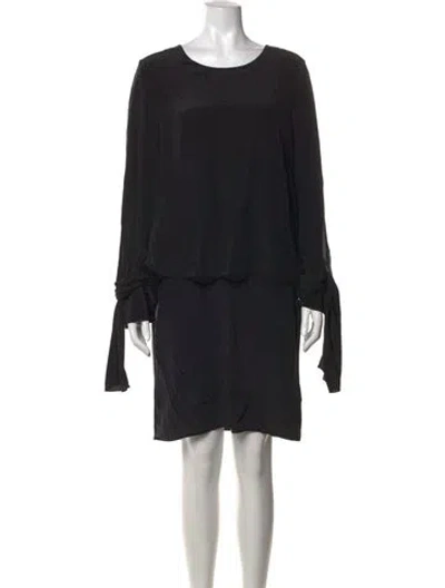 Pre-owned 3.1 Phillip Lim Silk Mini Dress In Black
