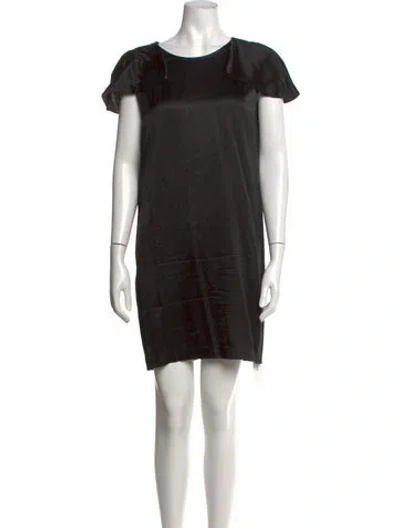 Pre-owned 3.1 Phillip Lim Silk Mini Dress In Black