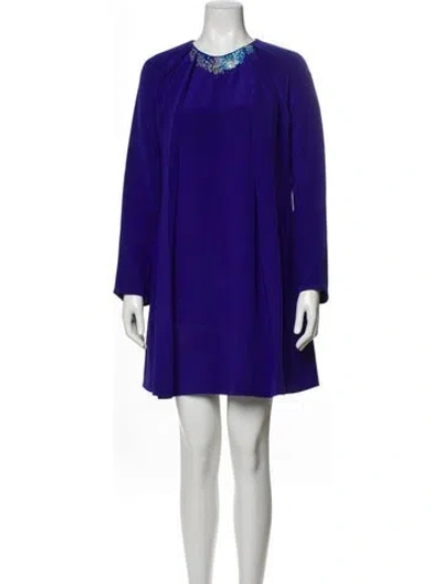Pre-owned 3.1 Phillip Lim Silk Mini Dress In Blue