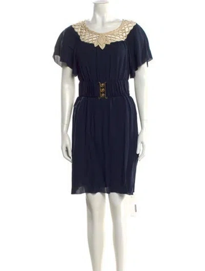 Pre-owned 3.1 Phillip Lim Silk Mini Dress In Blue