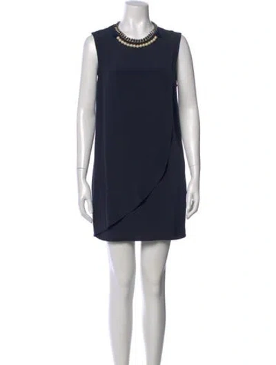 Pre-owned 3.1 Phillip Lim Silk Mini Dress In Blue