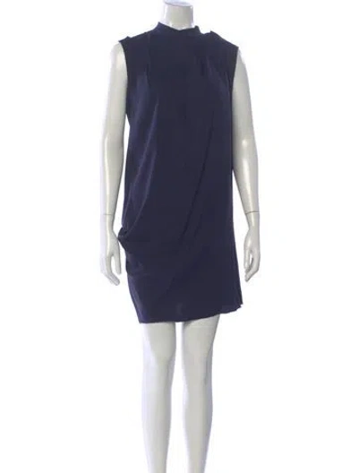 Pre-owned 3.1 Phillip Lim Silk Mini Dress In Blue