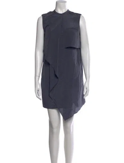 Pre-owned 3.1 Phillip Lim Silk Mini Dress In Blue