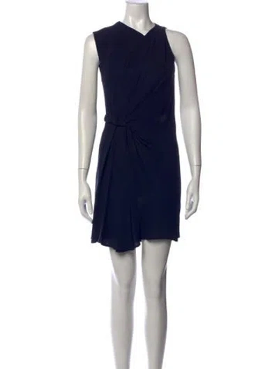 Pre-owned 3.1 Phillip Lim Silk Mini Dress In Blue