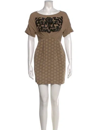 Pre-owned 3.1 Phillip Lim Silk Mini Dress In Brown