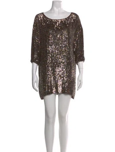 Pre-owned 3.1 Phillip Lim Silk Mini Dress In Brown