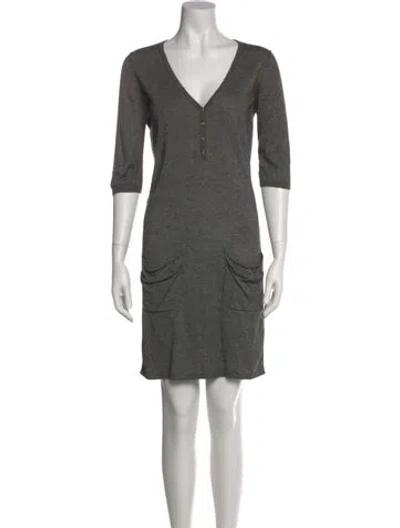 Pre-owned 3.1 Phillip Lim Silk Mini Dress In Gray