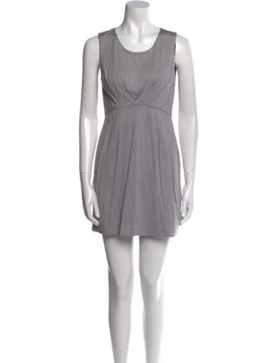 Pre-owned 3.1 Phillip Lim Silk Mini Dress In Gray