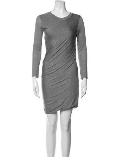 Pre-owned 3.1 Phillip Lim Silk Mini Dress In Gray