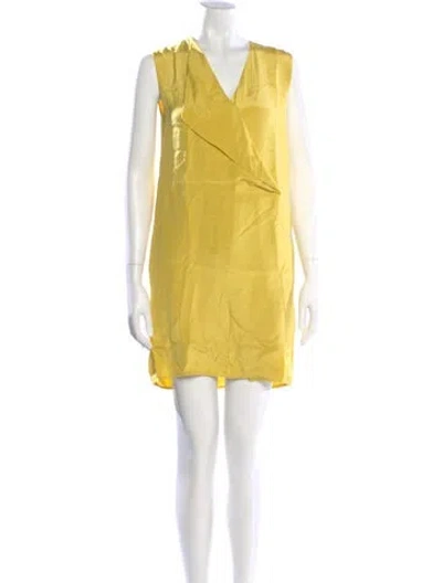 Pre-owned 3.1 Phillip Lim Silk Mini Dress In Green