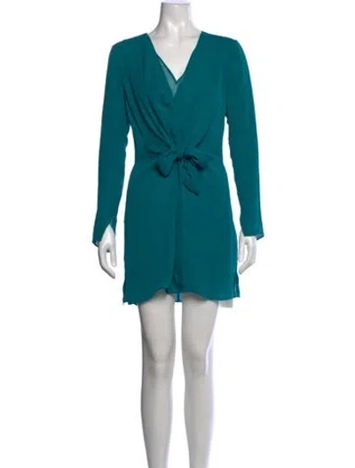 Pre-owned 3.1 Phillip Lim Silk Mini Dress In Green