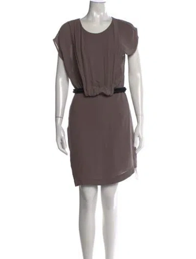 Pre-owned 3.1 Phillip Lim Silk Mini Dress In Grey