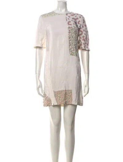 Pre-owned 3.1 Phillip Lim Silk Mini Dress In Neutral