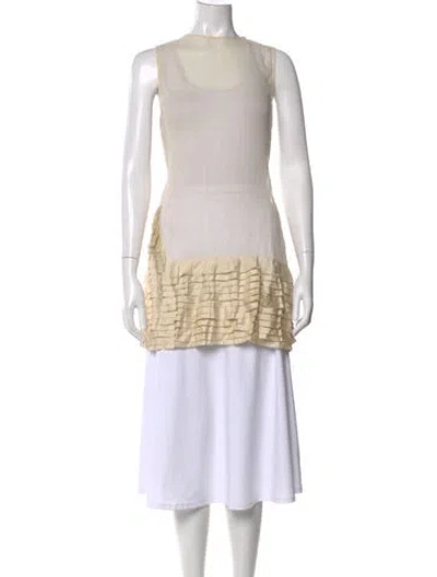 Pre-owned 3.1 Phillip Lim Silk Mini Dress In Neutral