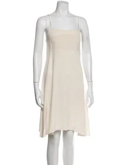 Pre-owned 3.1 Phillip Lim Silk Mini Dress In Neutral