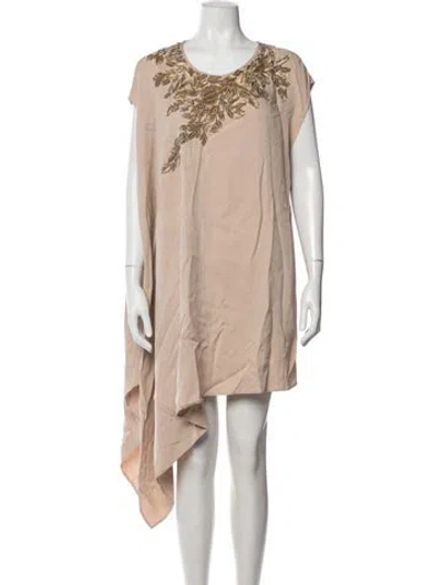Pre-owned 3.1 Phillip Lim Silk Mini Dress In Neutral