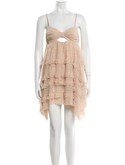 Pre-owned 3.1 Phillip Lim Silk Mini Dress In Neutrals