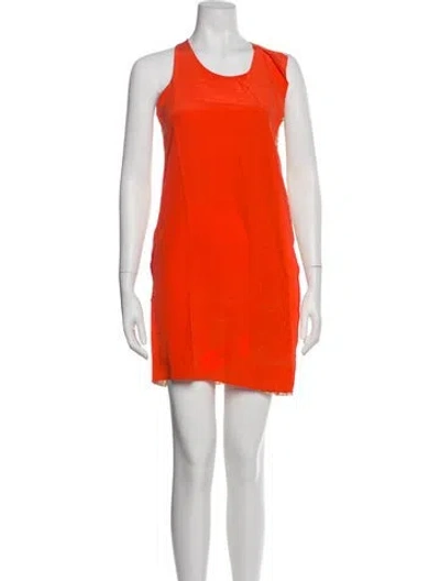 Pre-owned 3.1 Phillip Lim Silk Mini Dress In Orange