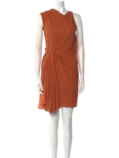 Pre-owned 3.1 Phillip Lim Silk Mini Dress In Orange
