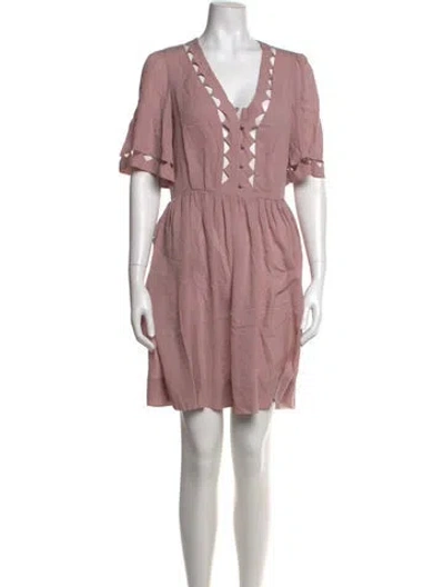 Pre-owned 3.1 Phillip Lim Silk Mini Dress In Pink