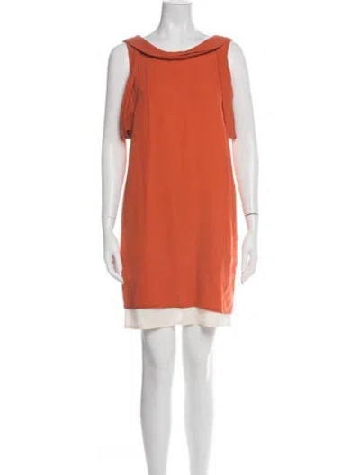 Pre-owned 3.1 Phillip Lim Silk Mini Dress In Red