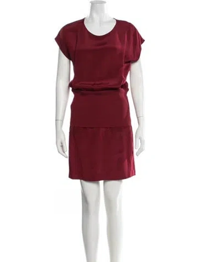 Pre-owned 3.1 Phillip Lim Silk Mini Dress In Red