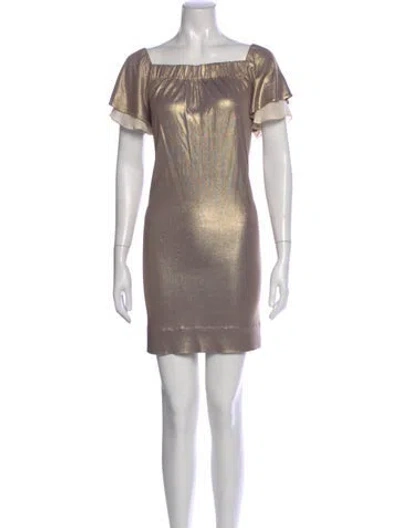 Pre-owned 3.1 Phillip Lim Silk Mini Dress In Silver