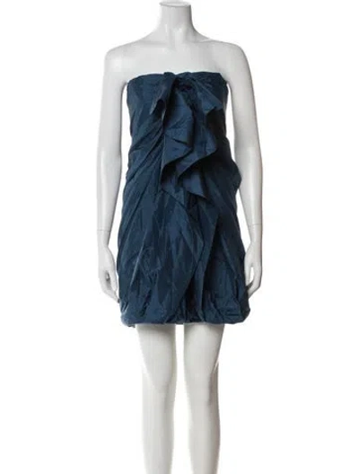 Pre-owned 3.1 Phillip Lim Silk Mini Dress W/ Tags In Blue