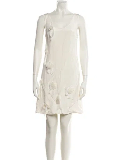 Pre-owned 3.1 Phillip Lim Silk Mini Dress W/ Tags In Neutral