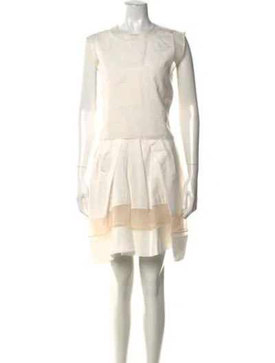 Pre-owned 3.1 Phillip Lim Silk Mini Dress In White