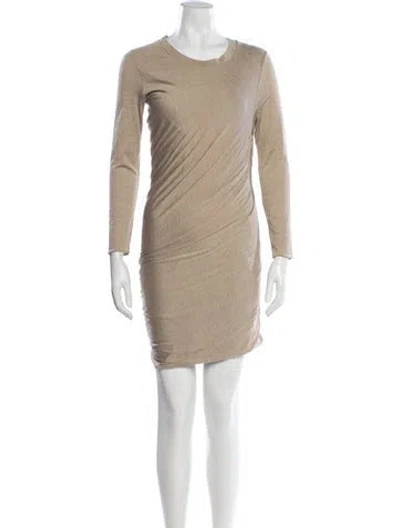 Pre-owned 3.1 Phillip Lim Silk Mini Dress In Yellow