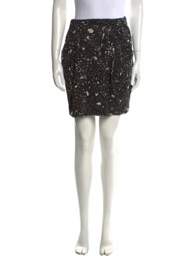 Pre-owned 3.1 Phillip Lim Silk Mini Skirt In Black
