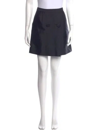 Pre-owned 3.1 Phillip Lim Silk Mini Skirt In Black