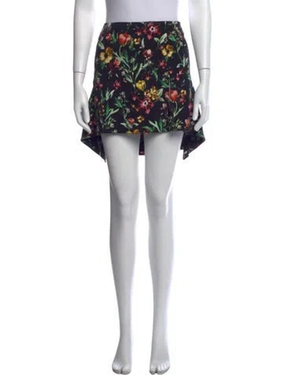 Pre-owned 3.1 Phillip Lim Silk Mini Skirt In Black