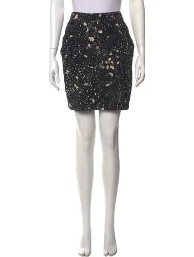 Pre-owned 3.1 Phillip Lim Silk Mini Skirt In Black