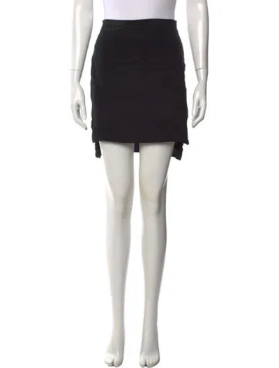 Pre-owned 3.1 Phillip Lim Silk Mini Skirt In Black