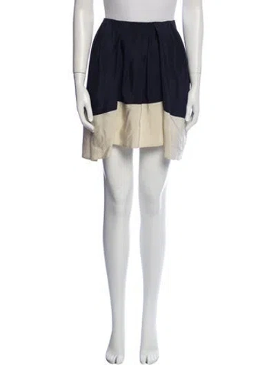 Pre-owned 3.1 Phillip Lim Silk Mini Skirt In Blue