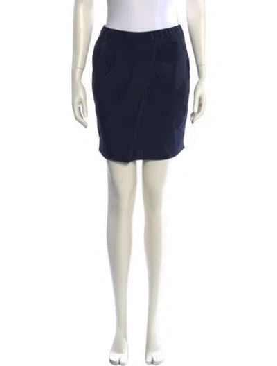 Pre-owned 3.1 Phillip Lim Silk Mini Skirt In Blue