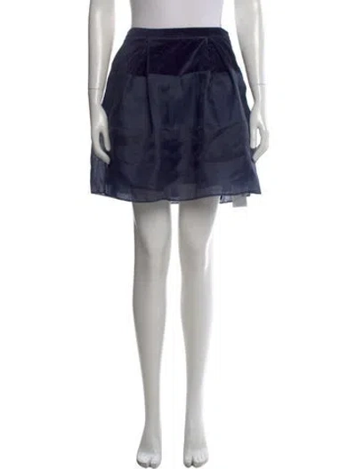 Pre-owned 3.1 Phillip Lim Silk Mini Skirt In Blue