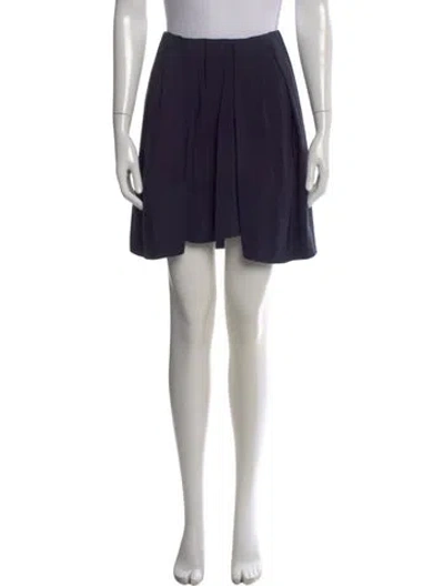 Pre-owned 3.1 Phillip Lim Silk Mini Skirt In Blue