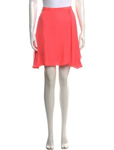 Pre-owned 3.1 Phillip Lim Silk Mini Skirt In Pink