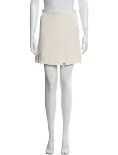 Pre-owned 3.1 Phillip Lim Silk Mini Skirt In White