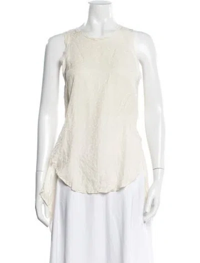Pre-owned 3.1 Phillip Lim Silk Patterned Top In Neutral