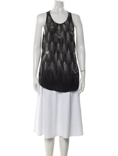 Pre-owned 3.1 Phillip Lim Silk Printed Top In Gray