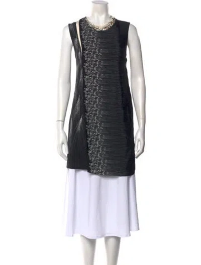 Pre-owned 3.1 Phillip Lim Silk Printed Tunic In Blue